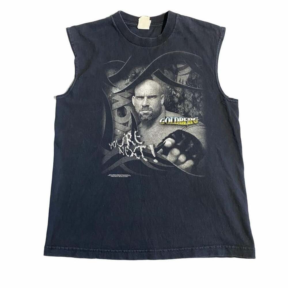 WCW Goldberg Youre Next Youth XL Sleeveless T-Shirt Vintage 1998